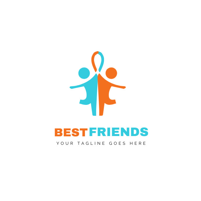 FRIENDSHIP DAY VECTOR LOGO|BEST FRIENDS DAY template